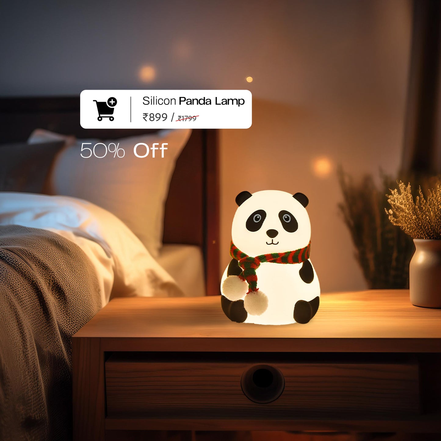 Rechargeable Silicone Panda Light (Multi-Color LED)